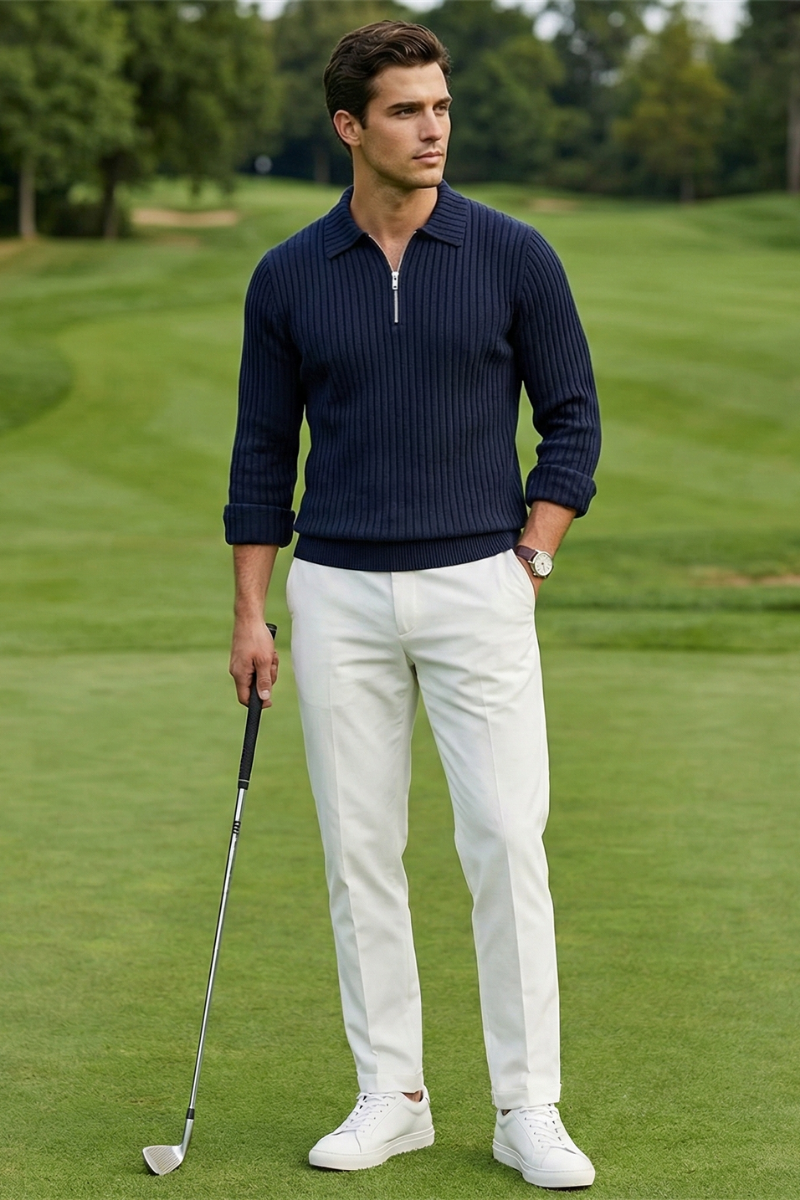 The Carlisle Zip Polo