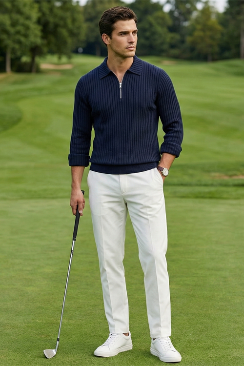 The Carlisle Zip Polo