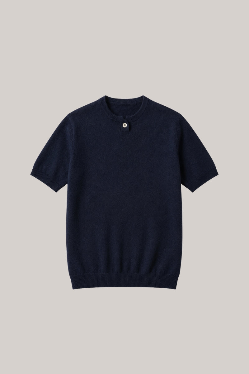 Men’s 100% Merino Wool Knitted T-Shirt
