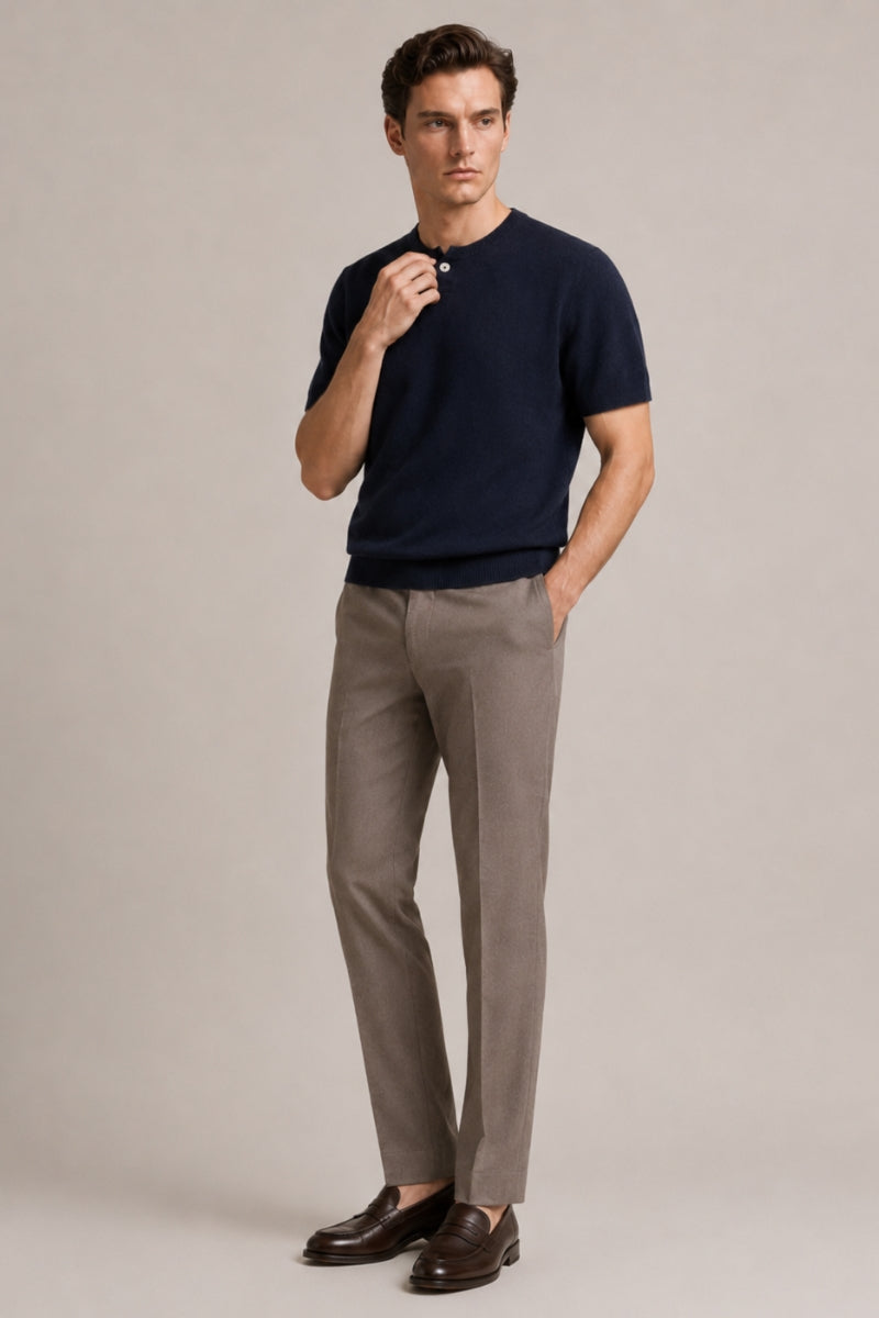 Men’s 100% Merino Wool Knitted T-Shirt
