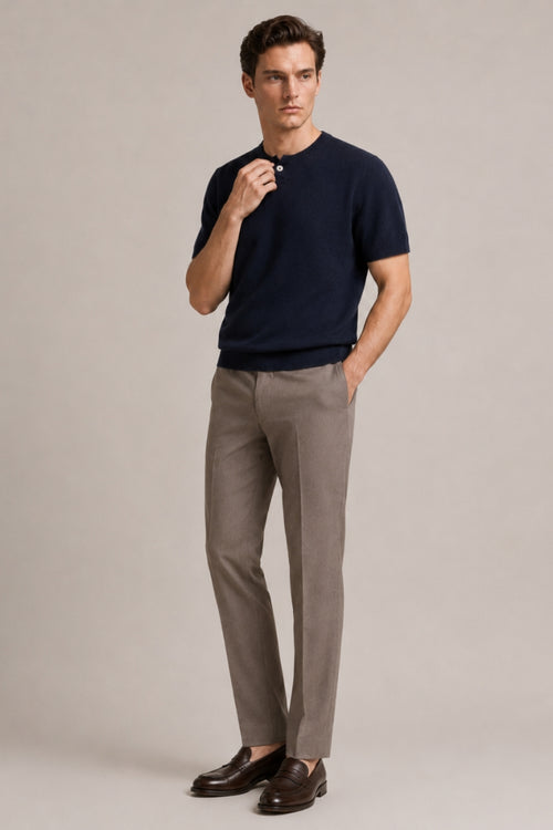 Men’s 100% Merino Wool Knitted T-Shirt