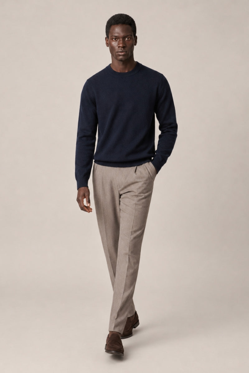 Men’s 100% Cashmere Crew Neck Jumper