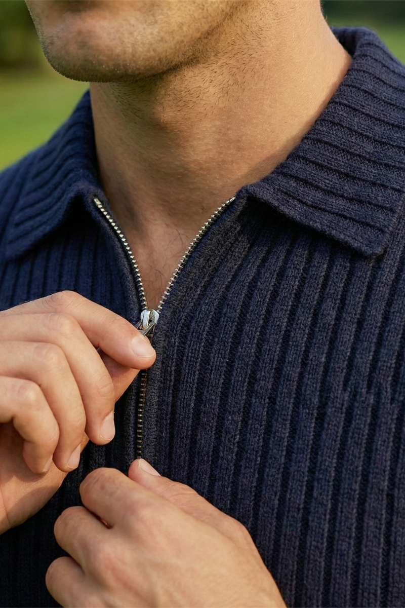 The Carlisle Zip Polo