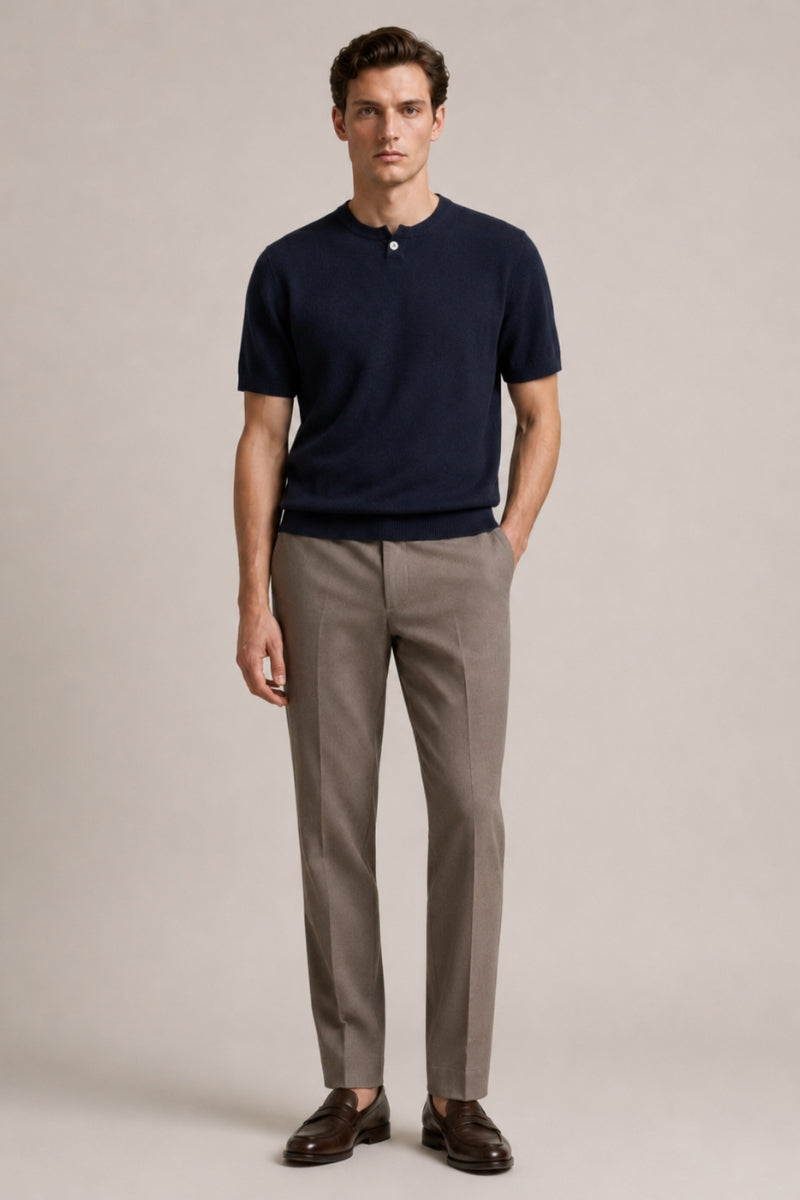 Men’s 100% Merino Wool Knitted T-Shirt