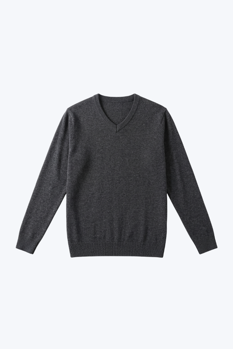 Men’s 100% Cotton V-Neck Jumper