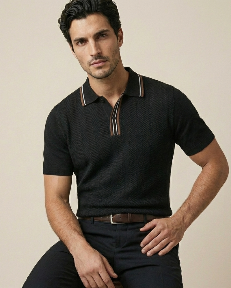 The Mayfair Textured Polo