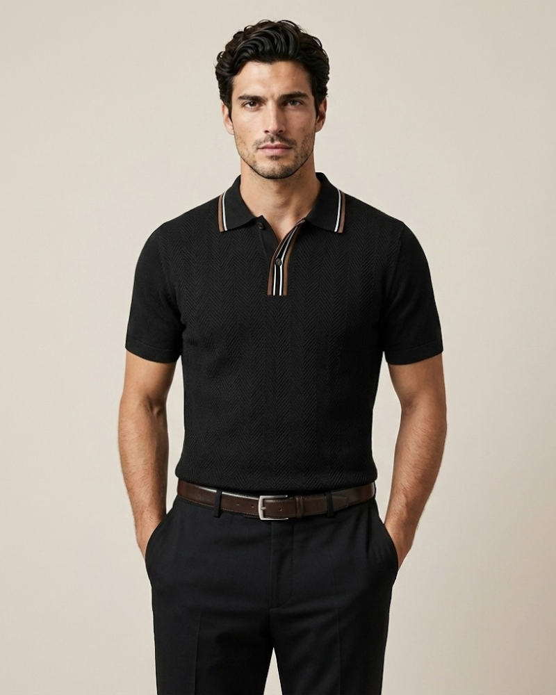 The Mayfair Textured Polo