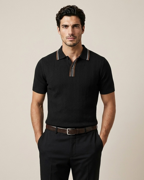 The Mayfair Textured Polo